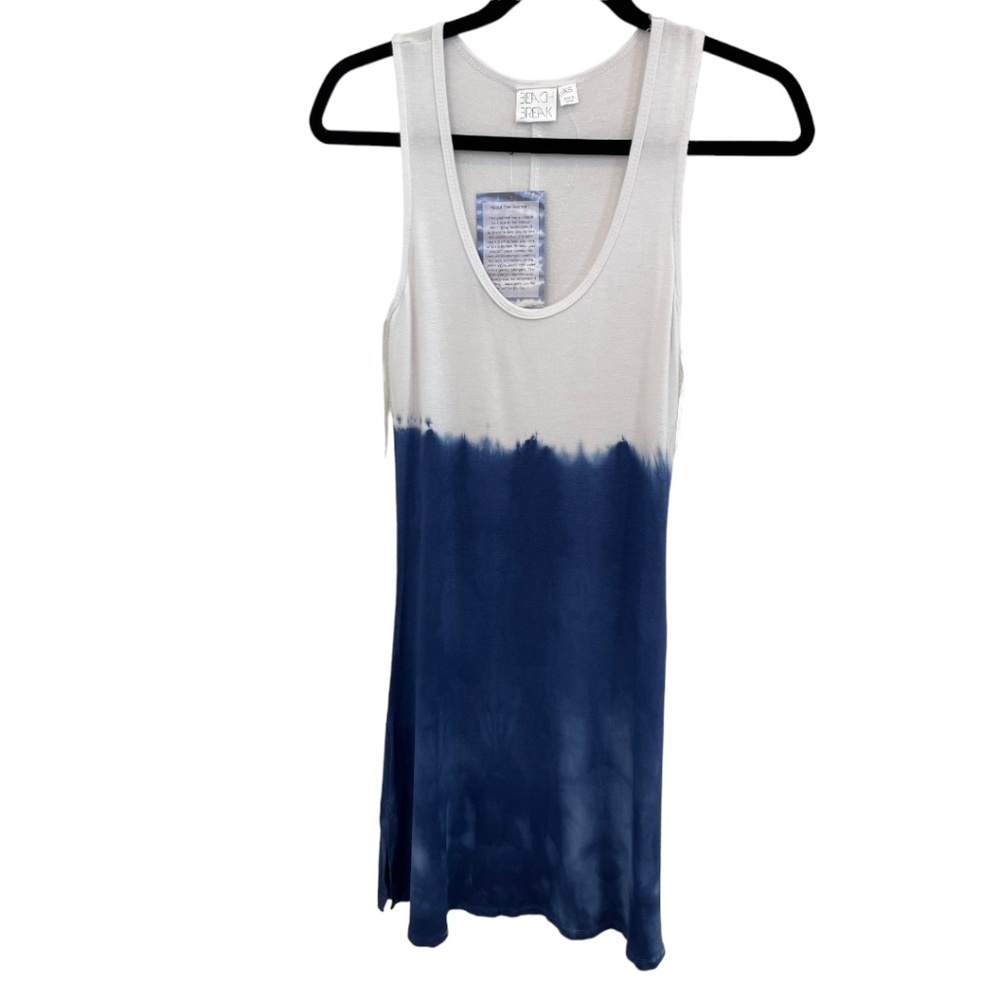 Beach Break Hand Dyed Sleeveless Scoop Neck Tank Dress Size XS NWT